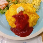 魔法のパンケーキ - 太陽のオムライスプレーン。1,180円。
