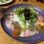 kubelto - 次はハマチのカルパッチョです。