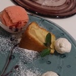 イル ブル - 2015.3.20イチゴのジェラート＆リンゴケーキ＆ココナツのメレンゲ