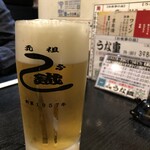 元祖 うな鐡 - 生ビール