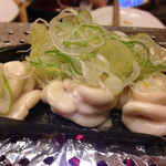 酒菜と炭 てりや - 真鱈白子の昆布七輪焼き。これが絶品！