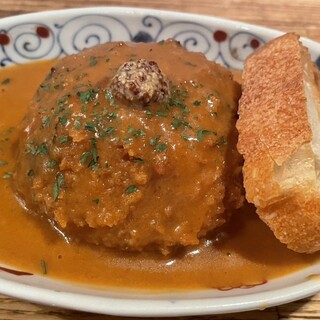 季節料理かたやま - 料理写真:クリームコロッケ デミグラスソース(800円)
