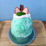 二代目 青山商店 - チョコミントかき氷(チョコソースなし)