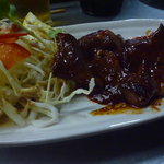 屋台 武ちゃん - 馬ヘルツのケチャップ炒め　５００円