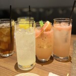 グリル&ワインBonSante - ◇ウーロン茶¥350
◇生搾りグレープフルーツサワー¥500
◇生搾りレモンサワー¥500
◇スパークリングワインカクテル¥800
◇オレンジジュース¥400