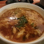 七輪焼肉 安安 - ユッケジャンスープ