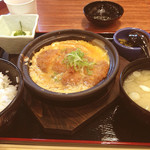 Kajiyabunzou - 豚ロースの卵とじ定食
