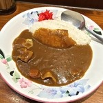珍来亭 - セットメニュー（ラーメンと半カレーライス￥700）のカレー　3/21/2015