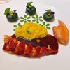 ロオジエ - オマールブルー
佐賀県産サフラン香るカルナローリのリゾット、野菜のビーユ、ジロール茸
マデイラ風味のオマールのジュ