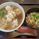 たかくら - 揚げ餅おろし蕎麦 親子丼