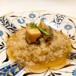 VANKA - ●〆の一皿
「蝦夷鮑  飛騨銀のみかずき」