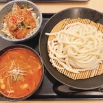 平次のおうどん - 辛味噌肉汁うどん・ミニラガーポーク丼