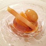 Shin Harada - チョコムース　キャラメルアイス、マンダリン添え