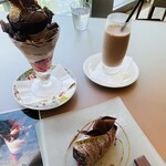 ショコラティエ パレ ド オール - ガトーセット＆チョコレートパフェ