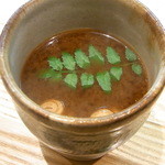 はてなのちゃわん - 赤だし　吸い口に木の芽☆♪