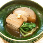 はてなのちゃわん - 炊き合せ　豚バラ肉紅茶煮　大根　ウド菜☆♪