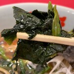 ラーメン山岡家 - ほうれん草リフト