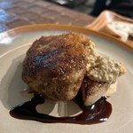 古澤亭 - アンコウとあん肝！(肝心なメニューの名前を失念)
            肉厚アンコウの弾力、あん肝とのハーモニー。バルサミコにタルタルソース、付け合わせの大根ソテー…素晴らしいひと皿。