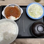 松屋 - 料理写真:うまトマロース定食(ご飯大盛り)(990円)