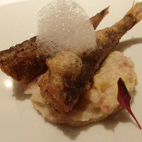 ポンテ デル ピアット - メヒカリのフリットと白菜とパンチェッタゆず風味