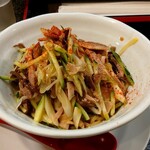 拉麺 へんてこ - 冷たい へんてこ式ネギ油そば1200円