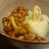 日本橋　本陣房 - 薬味のなめこおろし
