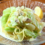 地中海ダイニング Poseidon - 冷製アサリとキャベツのクリームパスタ