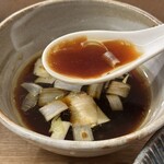 銀座らぁ麺しら石 - 特製昆布水つけ麺（つけ汁）