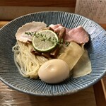 銀座らぁ麺しら石 - 特製昆布水つけ麺