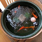 日本料理 桜楽 - 桜楽 2015年3月 （玄関先の鯉）