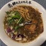 鯖の上にも三年 - 鯖そば【背脂しょうゆ】（税込1,100円）