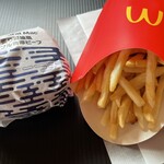 マクドナルド - 料理写真:サムライマック（炙り醤油風ダブル肉厚ビーフ）650円、グランドフライ550円