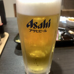 炭火焼き さん吉 - おかわり生ビール