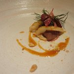 IL TEATRINO DA SALONE - 前菜３：仔牛　燻製赤海老（2015.3）