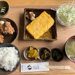 福井米食堂 つむぎ - だし巻き定食➕単品からあげ