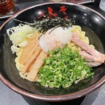 東京油組総本店 - 料理写真:油そば(並盛)+半熟たまご