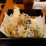 朝日屋 - 天ぷらそば（上）