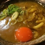 焼肉ホルモン 龍の巣 - カレー月見うどん油かす増し