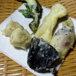 民宿すぎの子 - 山菜の天ぷら（2012 秋）