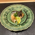 鮨 こん藤 - 迷いさんまの藁焼き