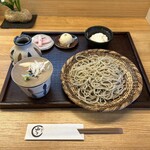 手打ち蕎麦山ざき - 常陸秋そば十割・とろろ(大和芋)小鉢