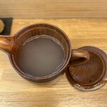 手打ち蕎麦山ざき - そば湯