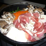 民宿すぎの子 - いのしし鍋（2008冬）