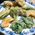 民宿すぎの子 - 山菜の天ぷら（2011 夏）