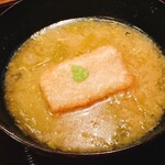 手打そば風來蕎 - 蕗のとうのスープ