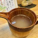 手打ち蕎麦山ざき - 蕎麦湯
