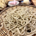 手打ち蕎麦山ざき - 常陸秋そば十割 
蟻巣石の石臼で挽いた そば粉