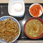 吉野家 - 料理写真:朝牛セット(大盛・玉子・とん汁)