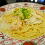 先斗入ル - 海老とズワイガニと湯葉の京風クリームソース（1100円）