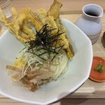 うどんびより - ごぼう天ぶっかけうどん(冷) 850円